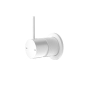 NERO MECCA SHOWER MIXER 60MM HANDLE UP PLATE MATTE WHITE - Ideal Bathroom CentreNR221911JMW