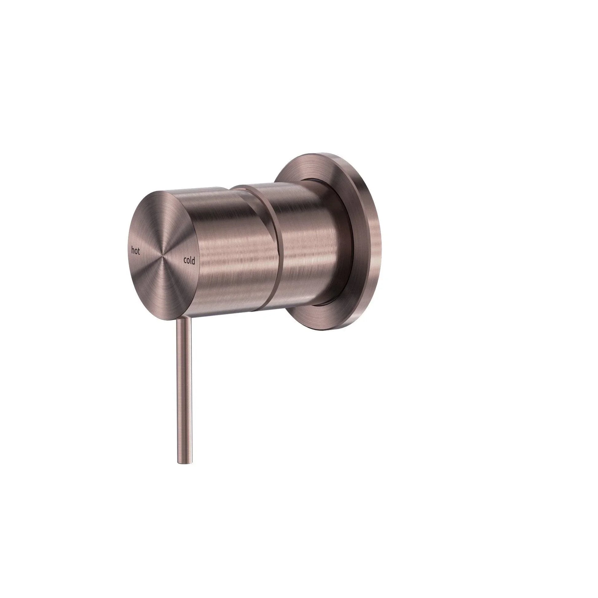 NERO MECCA SHOWER MIXER 60MM PLATE BRUSHED BRONZE - Ideal Bathroom CentreNR221911HBZ