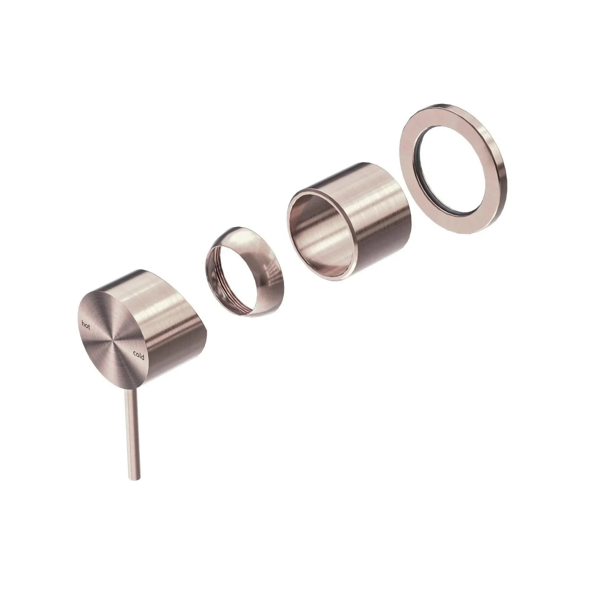 NERO MECCA SHOWER MIXER 60MM PLATE TRIM KITS ONLY BRUSHED BRONZE - Ideal Bathroom CentreNR221911HTBZ