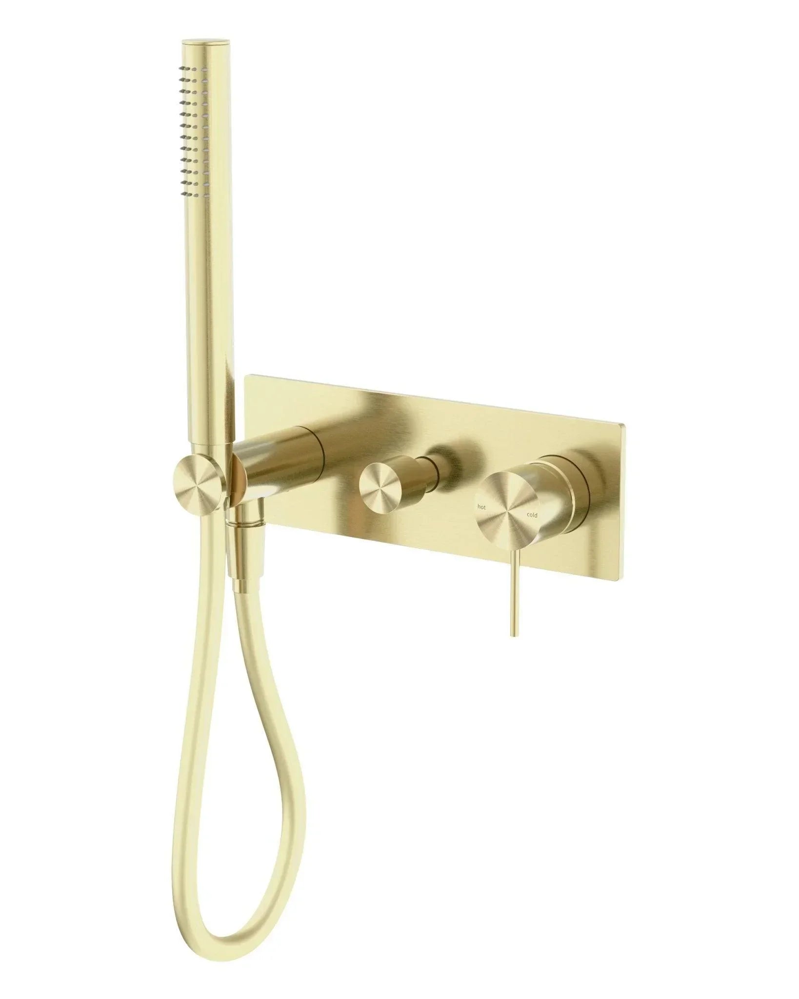 NERO MECCA SHOWER MIXER DIVERTOR SYSTEM BRUSHED GOLD - Ideal Bathroom CentreNR221912EBG