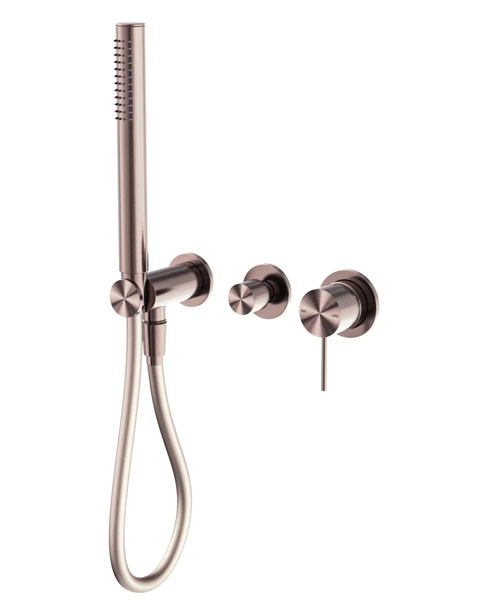 NERO MECCA SHOWER MIXER DIVERTOR SYSTEM SEPARATE BACK PLATE BRUSHED BRONZE - Ideal Bathroom CentreNR221912FBZ