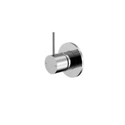 NERO MECCA SHOWER MIXER HANDLE UP 80MM PLATE CHROME - Ideal Bathroom CentreNR221911BCH