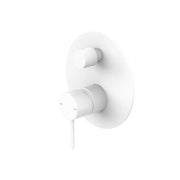 NERO MECCA SHOWER MIXER WITH DIVERTOR MATTE WHITE - Ideal Bathroom CentreNR221911AMW