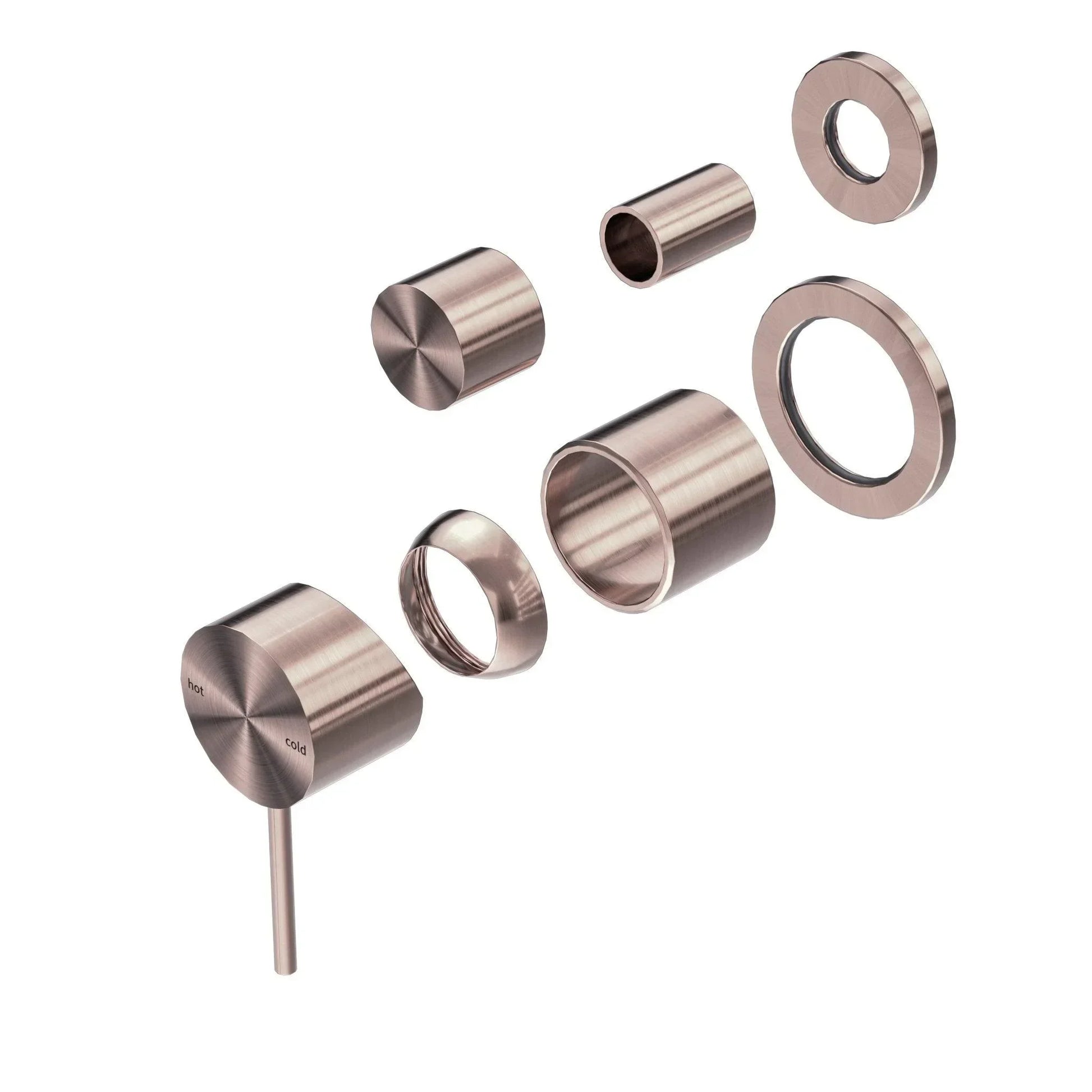 NERO MECCA SHOWER MIXER WITH DIVERTOR SEPARATE BACK PLATE TRIM KITS ONLY BRUSHED BRONZE - Ideal Bathroom CentreNR221911stBZ