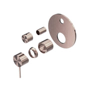 NERO MECCA SHOWER MIXER WITH DIVERTOR TRIM KITS ONLY BRUSHED BRONZE - Ideal Bathroom CentreNR221911ATBZ