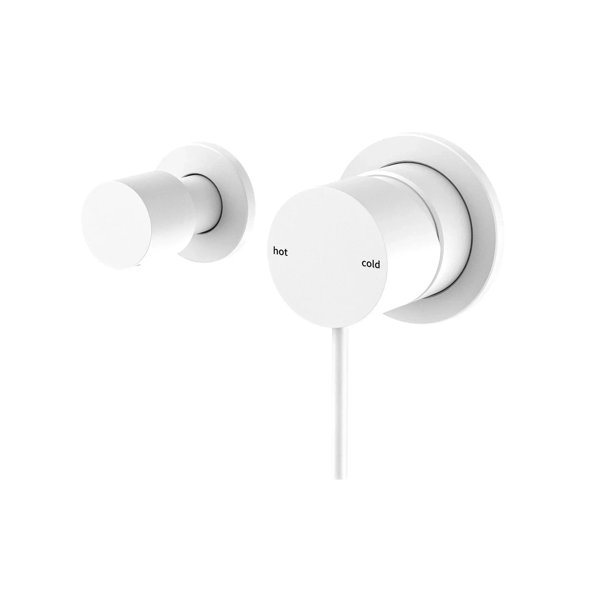 NERO MECCA SHOWER MIXER WITH HORIZONTAL 2 WAY DIVERTOR MATTE WHITE - Ideal Bathroom CentreNR221911UMW