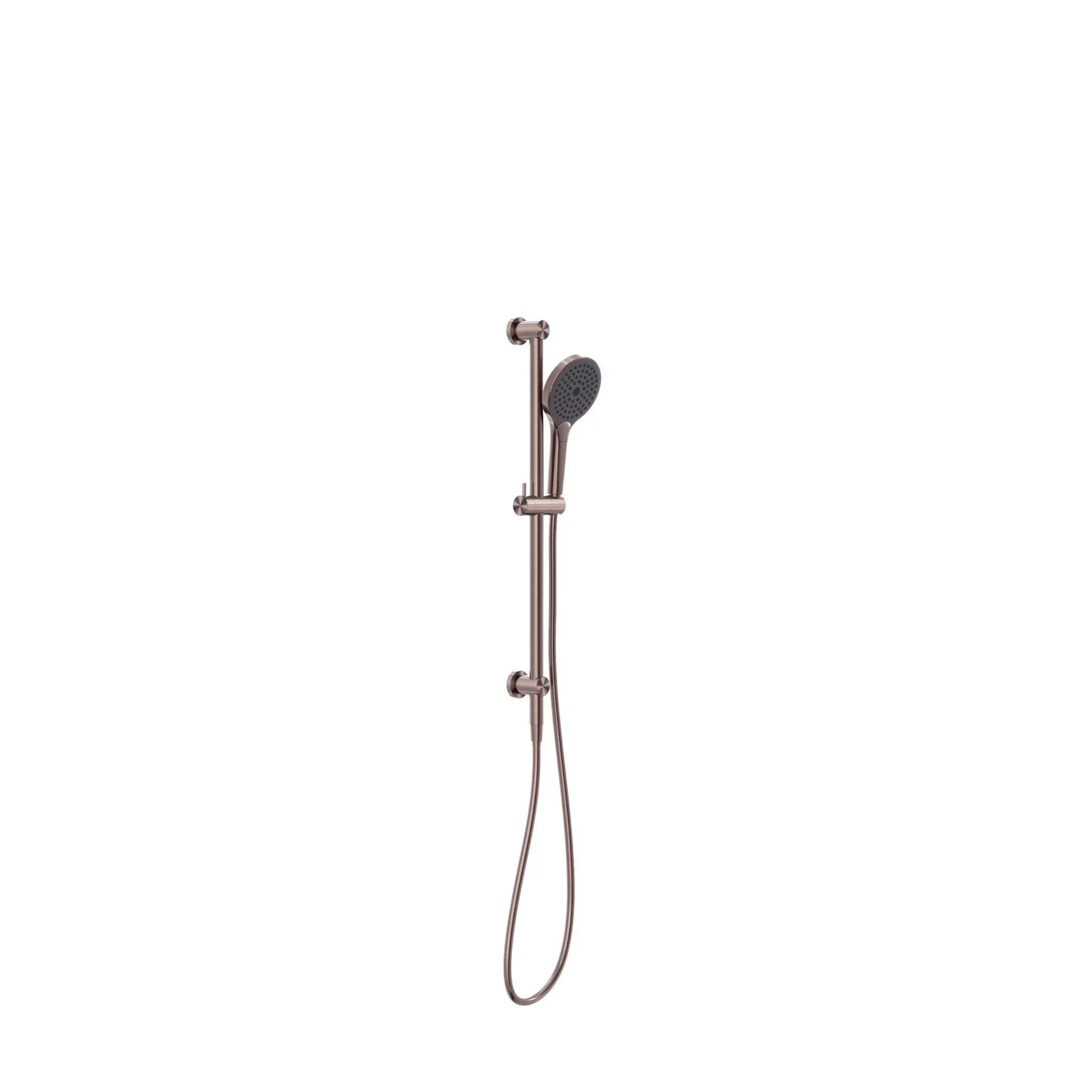 NERO MECCA SHOWER RAIL WITH AIR SHOWER II BRUSHED BRONZE - Ideal Bathroom CentreNR221905GBZ