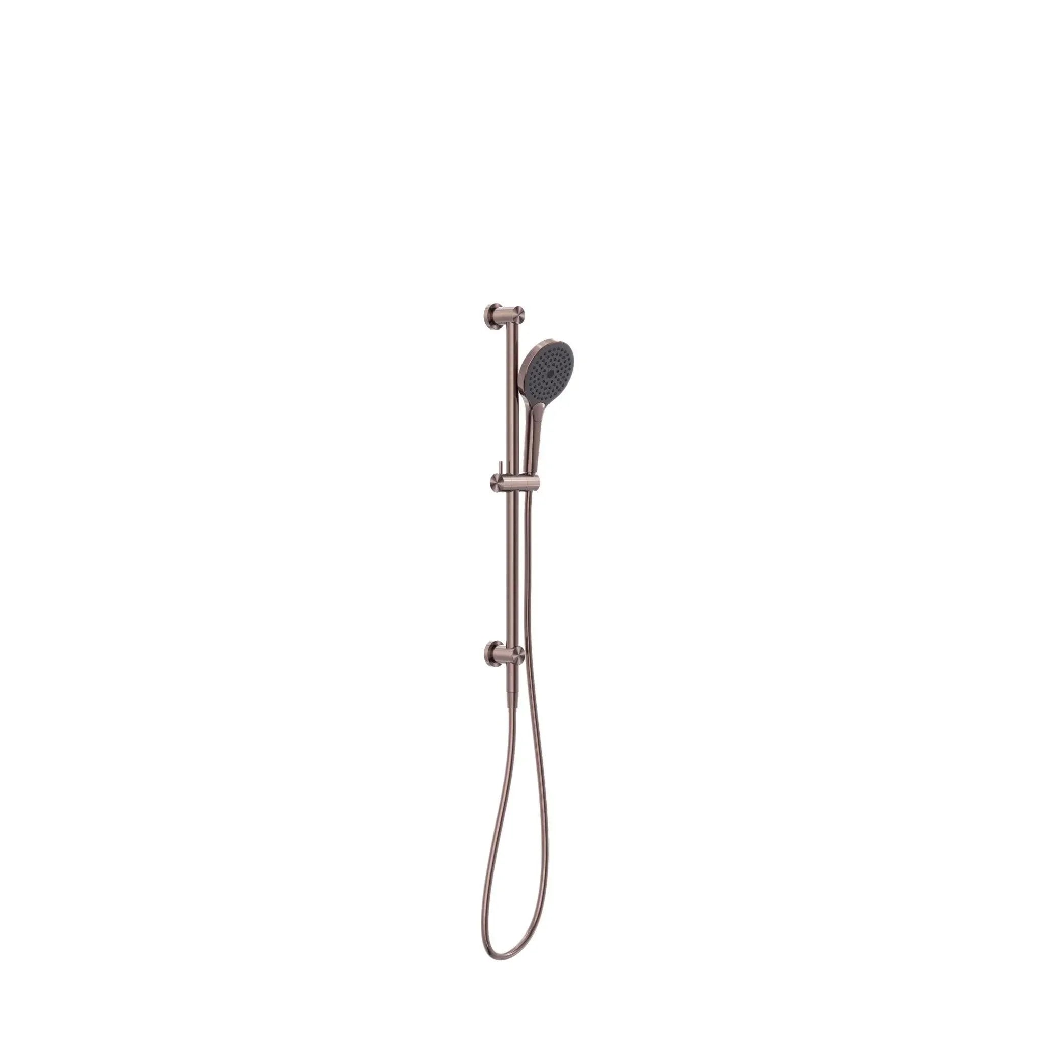 NERO MECCA SHOWER RAIL WITH AIR SHOWER II BRUSHED BRONZE - Ideal Bathroom CentreNR221905GBZ