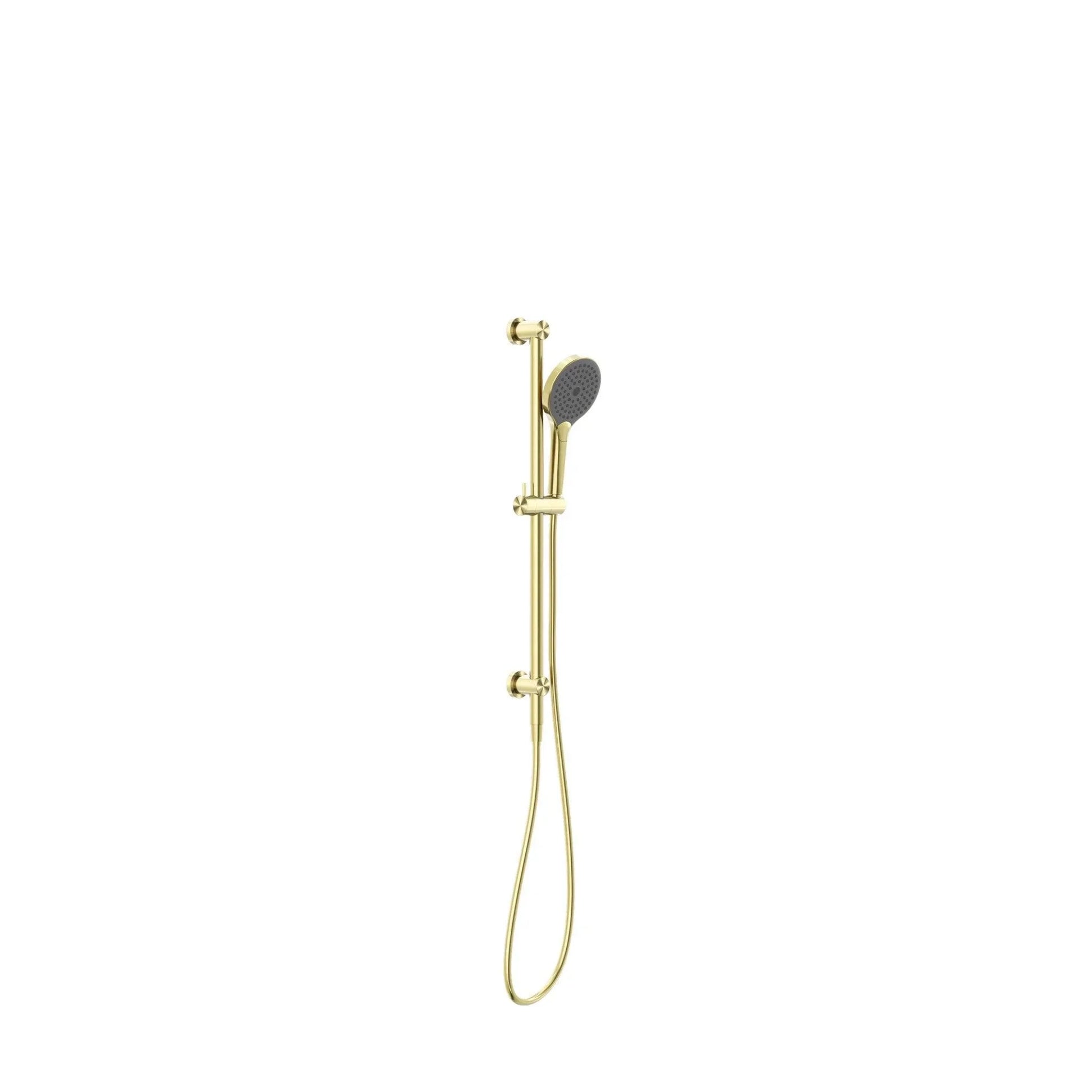 NERO MECCA SHOWER RAIL WITH AIR SHOWER II BRUSHED GOLD - Ideal Bathroom CentreNR221905GBG