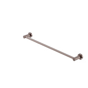 NERO MECCA SINGLE TOWEL RAIL 600MM BRUSHED BRONZE - Ideal Bathroom CentreNR1924BZ