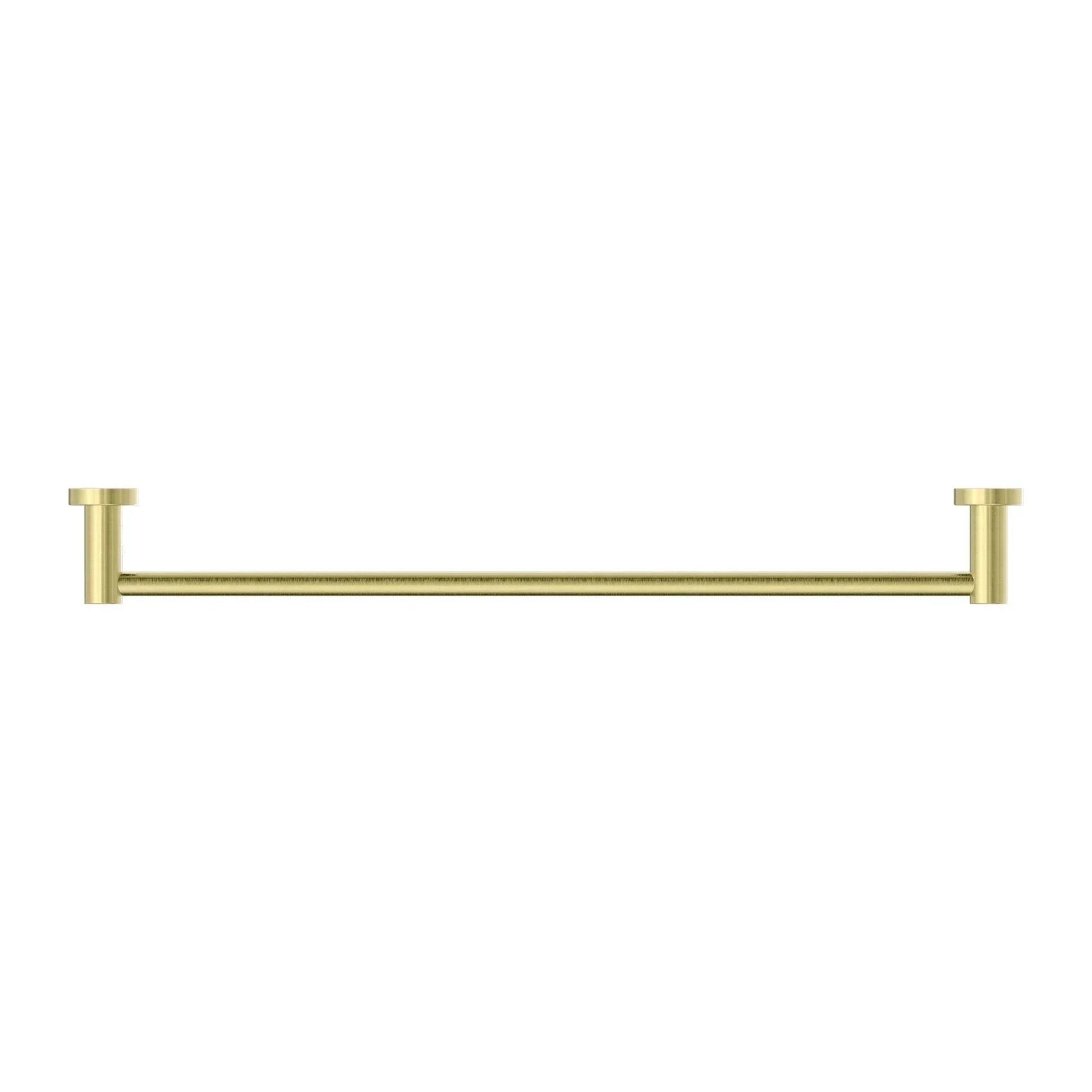 NERO MECCA SINGLE TOWEL RAIL 600MM BRUSHED GOLD - Ideal Bathroom CentreNR1924BG