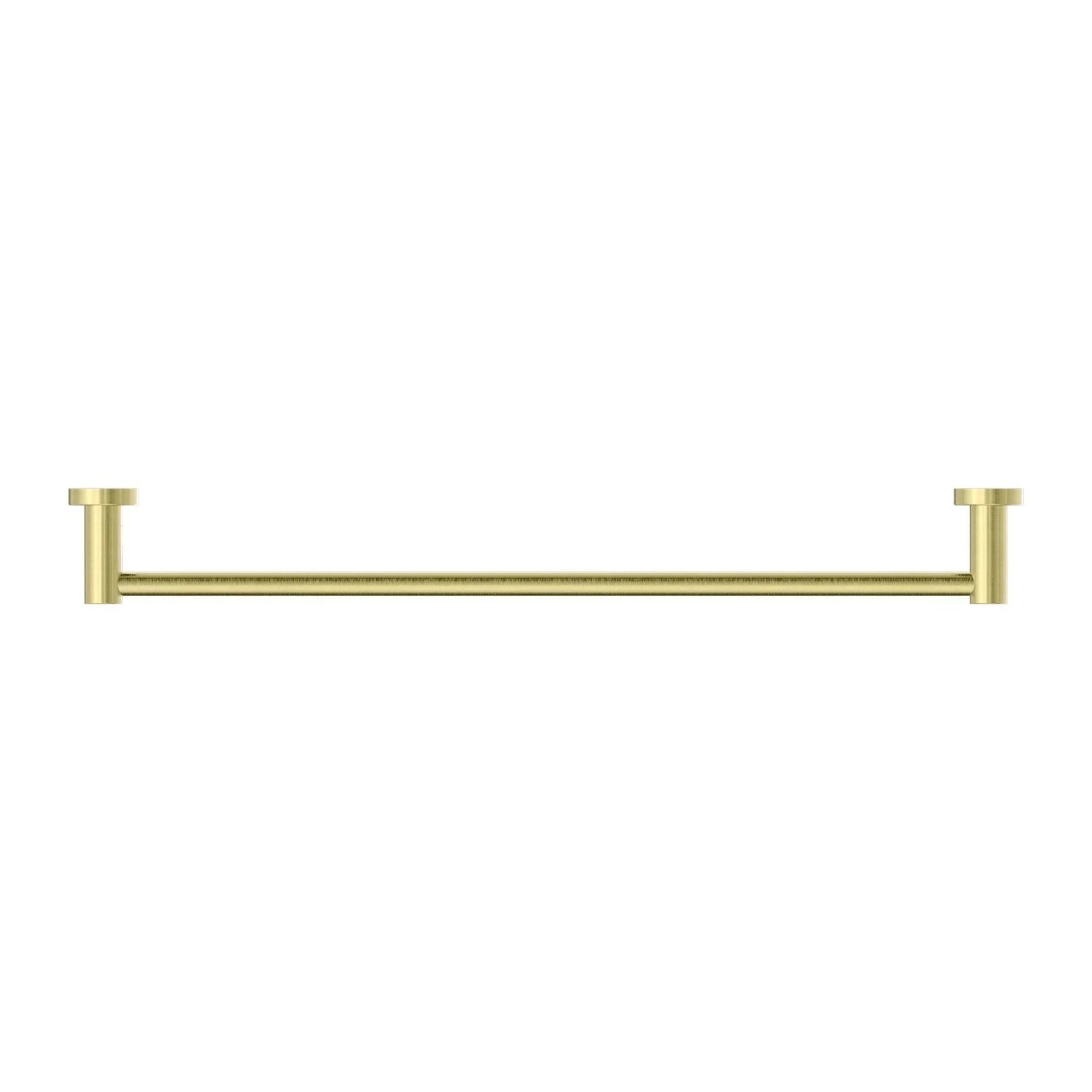 NERO MECCA SINGLE TOWEL RAIL 600MM BRUSHED GOLD - Ideal Bathroom CentreNR1924BG