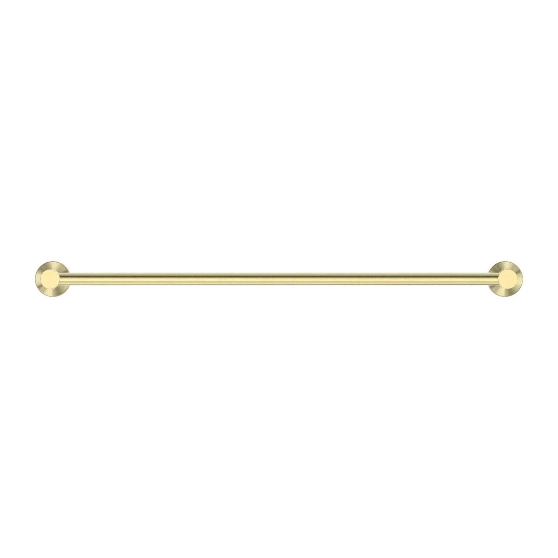 NERO MECCA SINGLE TOWEL RAIL 600MM BRUSHED GOLD - Ideal Bathroom CentreNR1924BG