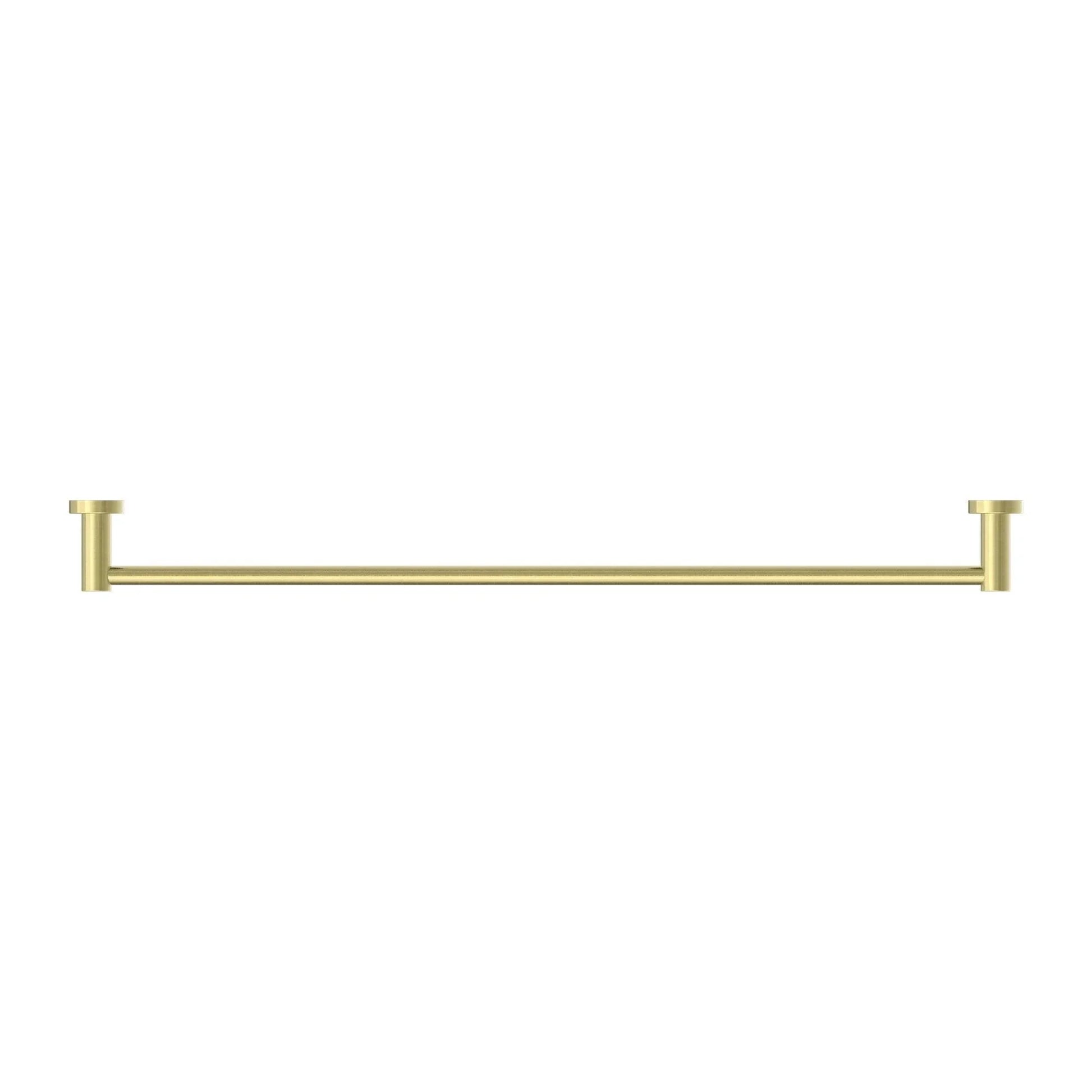 NERO MECCA SINGLE TOWEL RAIL 800MM BRUSHED GOLD - Ideal Bathroom CentreNR1930BG