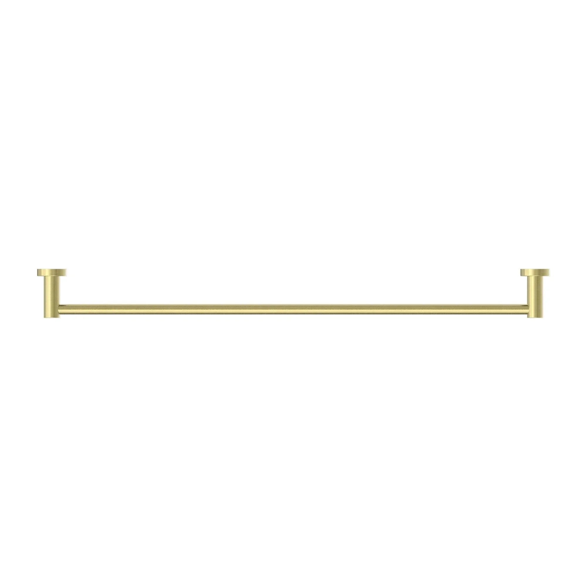 NERO MECCA SINGLE TOWEL RAIL 800MM BRUSHED GOLD - Ideal Bathroom CentreNR1930BG