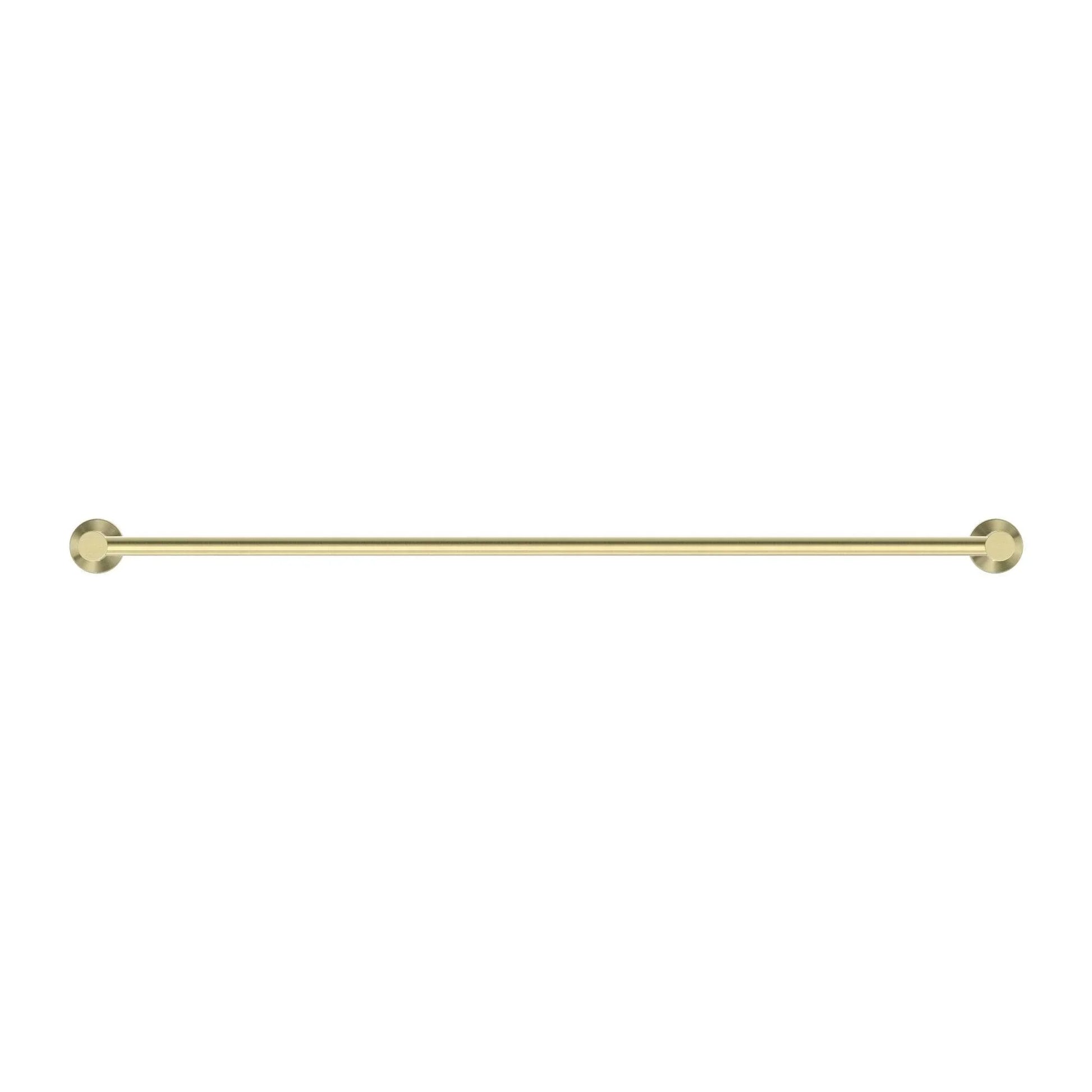 NERO MECCA SINGLE TOWEL RAIL 800MM BRUSHED GOLD - Ideal Bathroom CentreNR1930BG