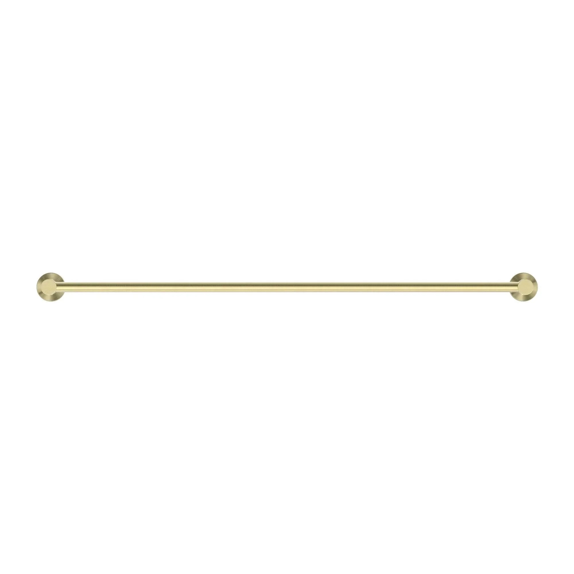 NERO MECCA SINGLE TOWEL RAIL 800MM BRUSHED GOLD - Ideal Bathroom CentreNR1930BG