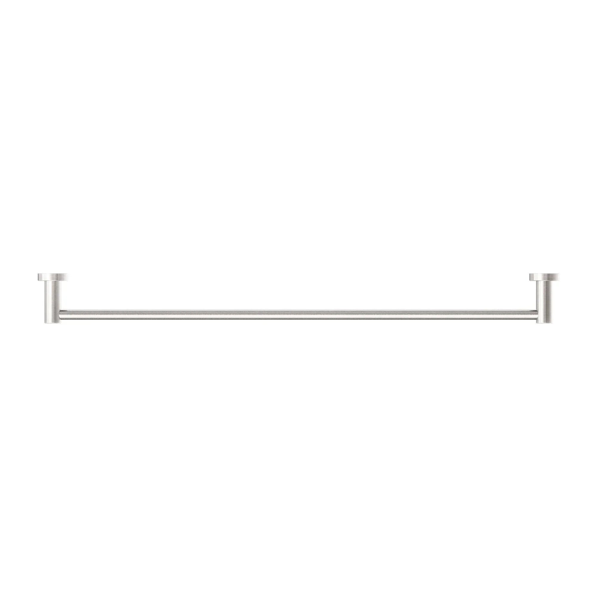 NERO MECCA SINGLE TOWEL RAIL 800MM BRUSHED NICKEL - Ideal Bathroom CentreNR1930BN