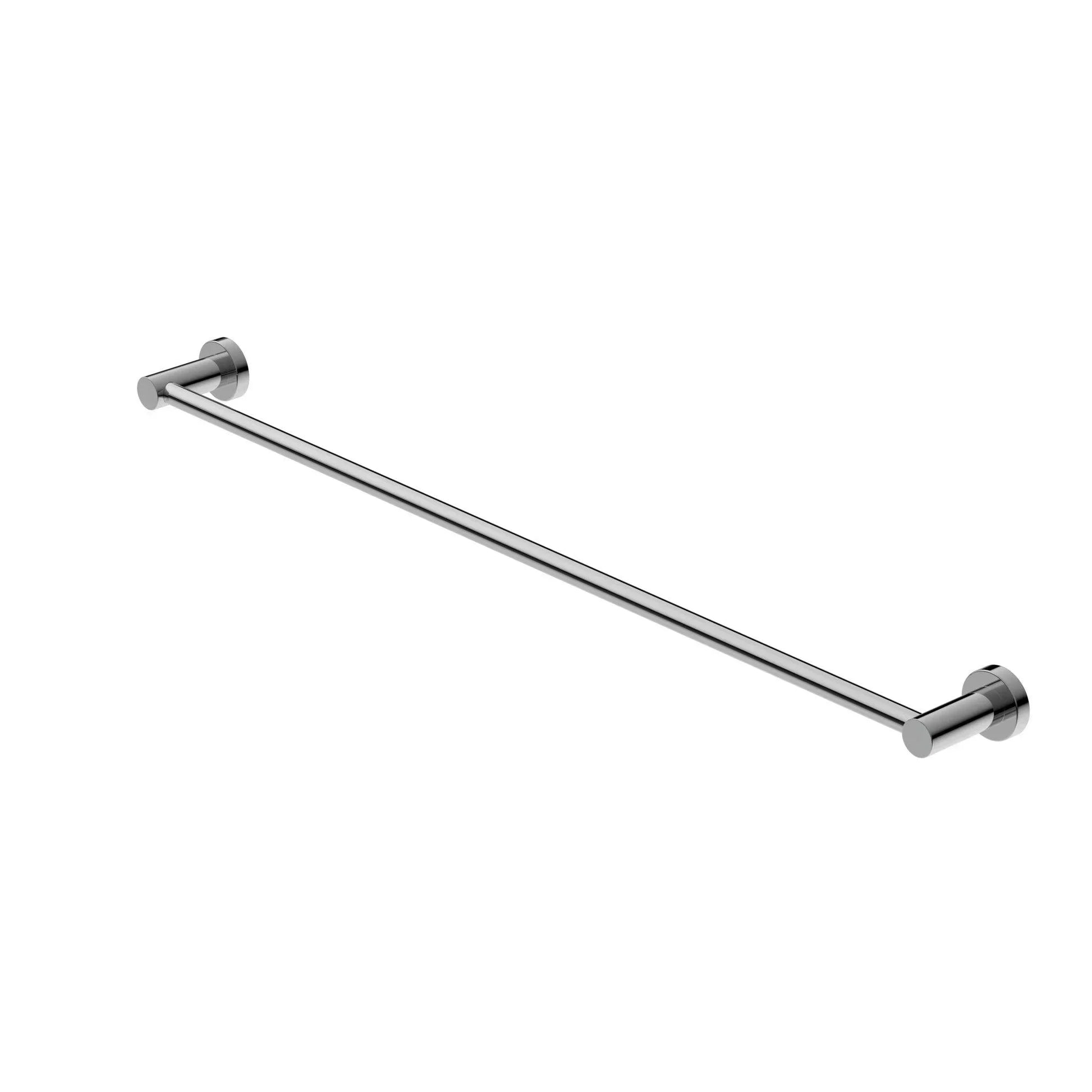 NERO MECCA SINGLE TOWEL RAIL 800MM CHROME - Ideal Bathroom CentreNR1930CH