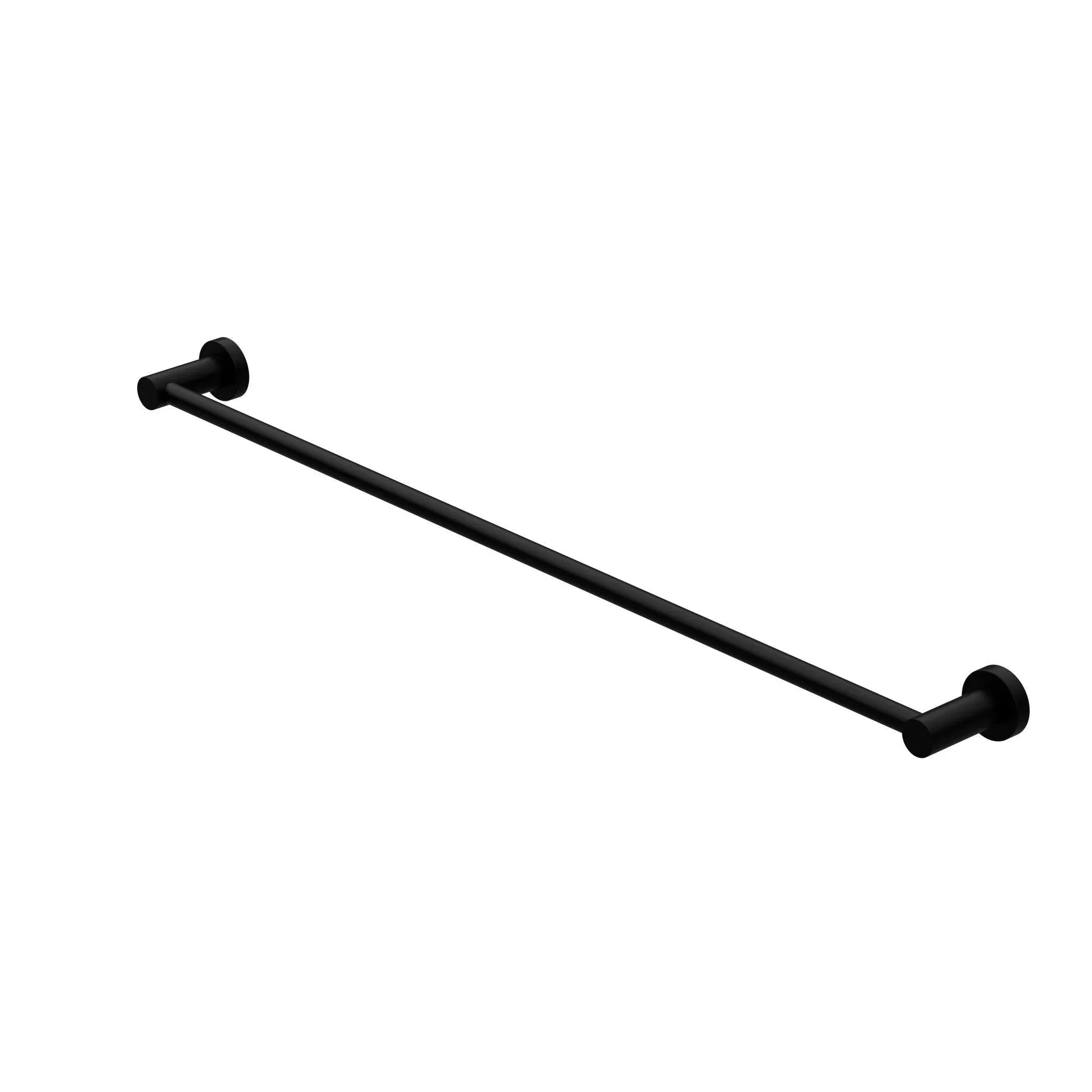 NERO MECCA SINGLE TOWEL RAIL 800MM MATTE BLACK - Ideal Bathroom CentreNR1930MB