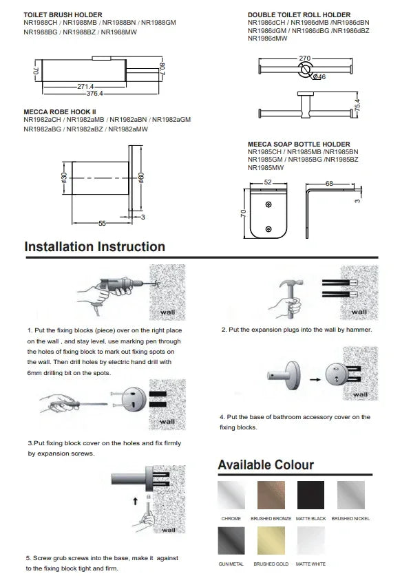 NERO MECCA SOAP BOTTLE HOLDER MATTE BLACK - Ideal Bathroom CentreNR1985MB