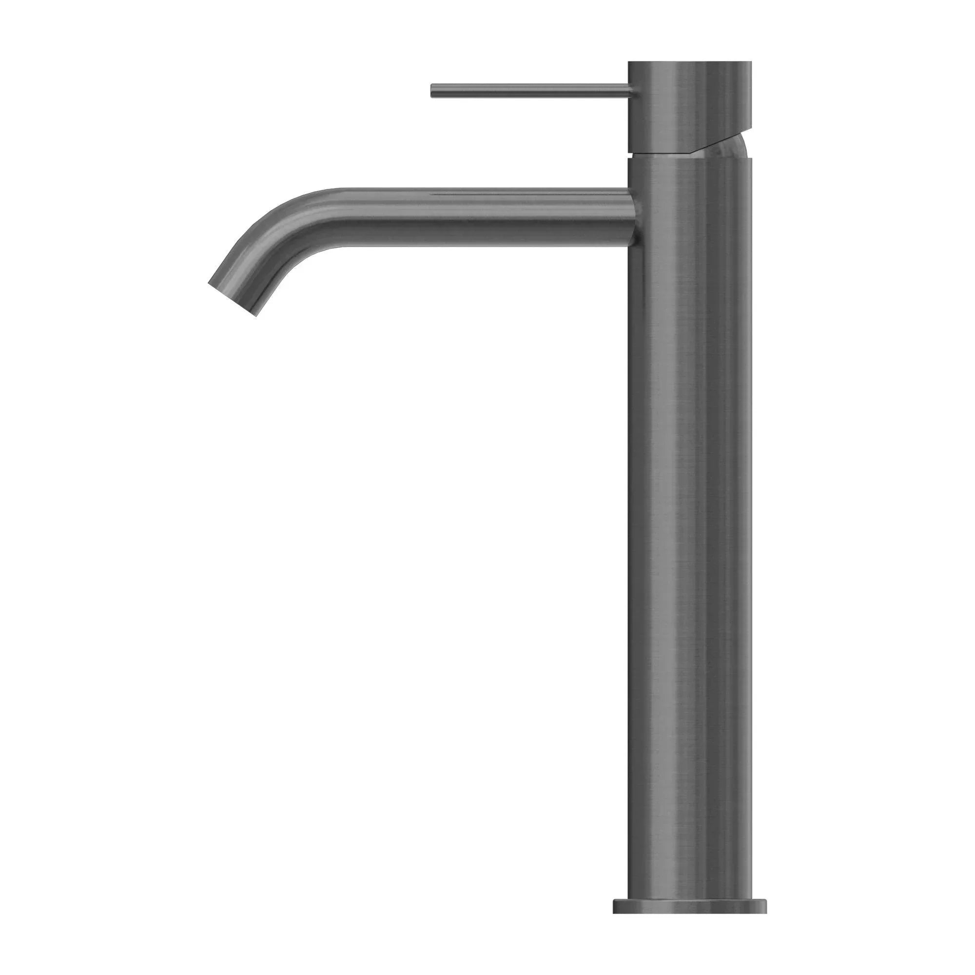 NERO MECCA TALL BASIN MIXER GUN METAL - Ideal Bathroom CentreNR221901aGM