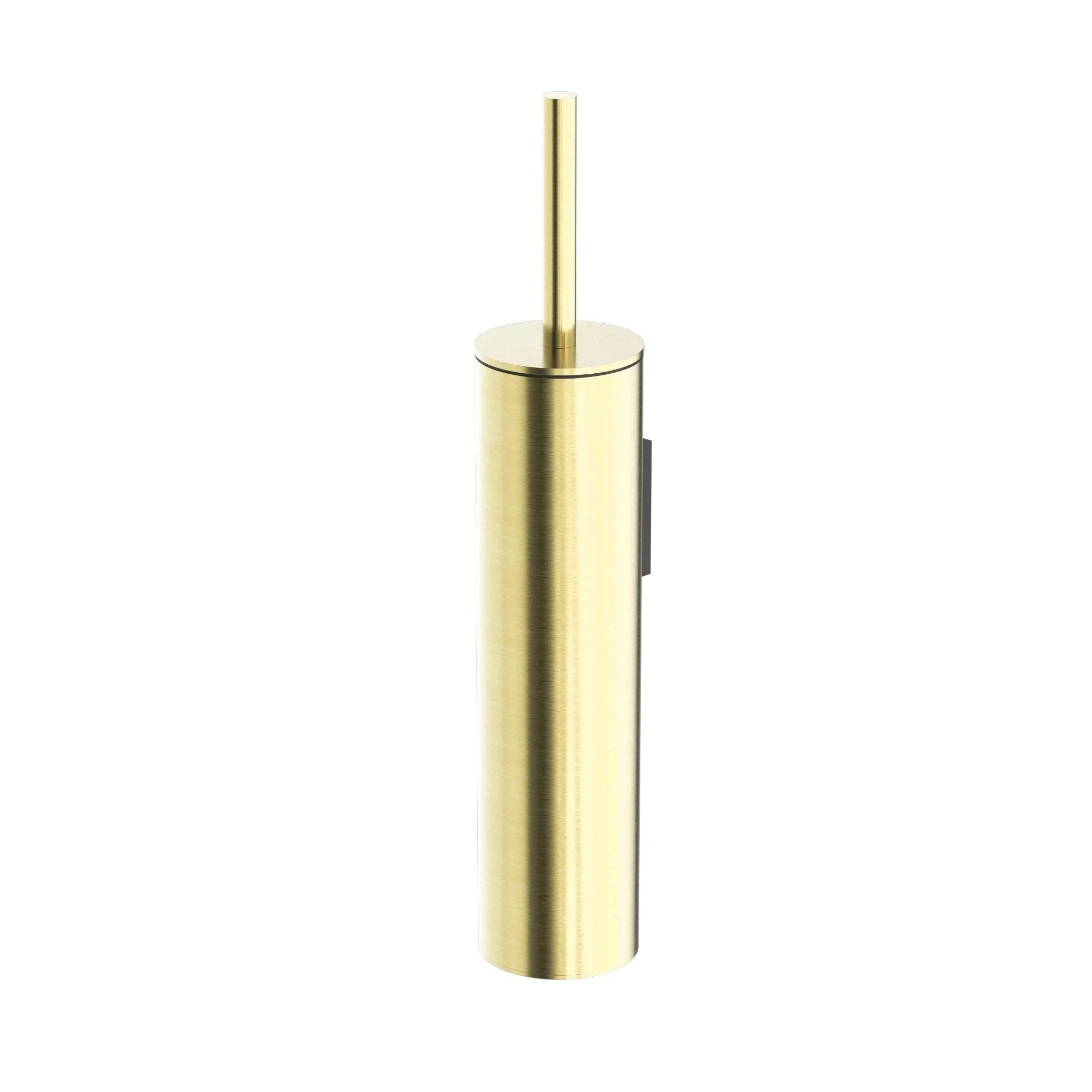 NERO MECCA TOILET BRUSH HOLDER BRUSHED GOLD - Ideal Bathroom CentreNR1988BG