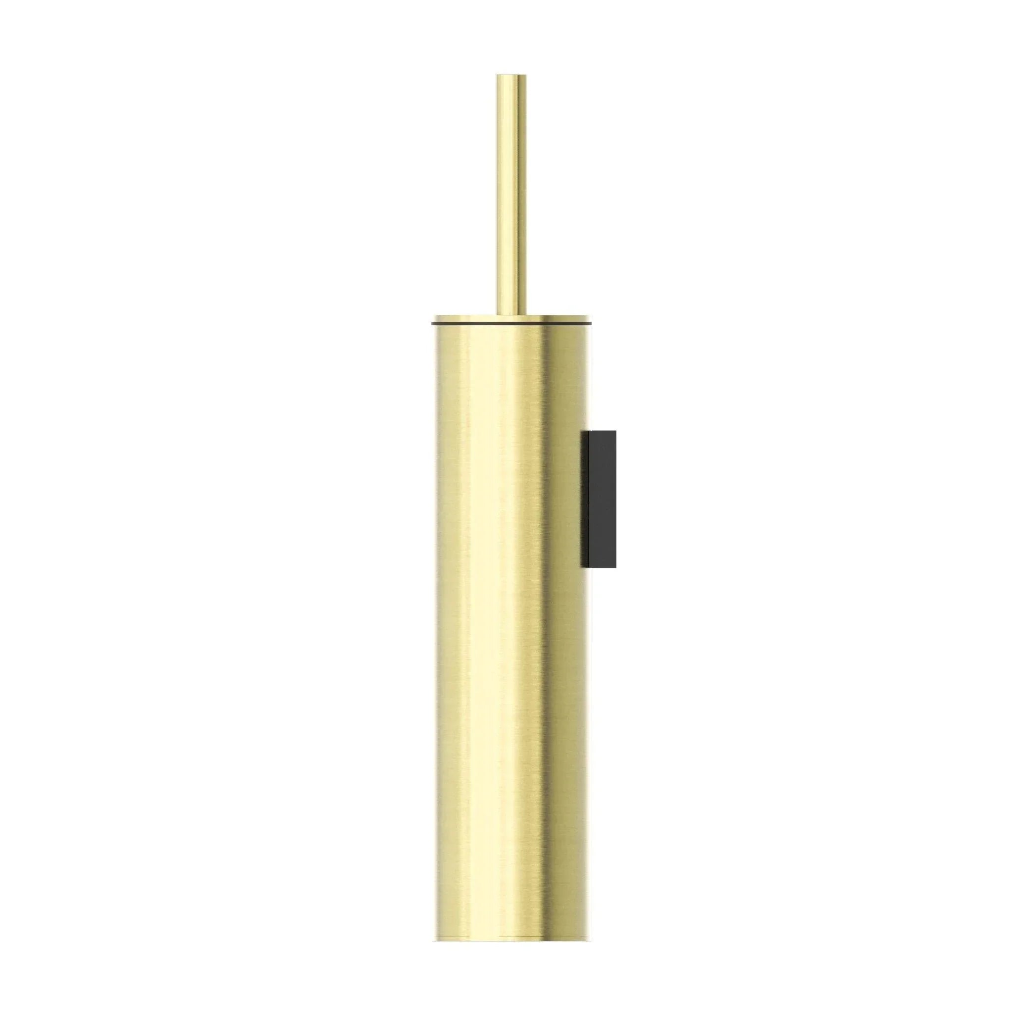 NERO MECCA TOILET BRUSH HOLDER BRUSHED GOLD - Ideal Bathroom CentreNR1988BG