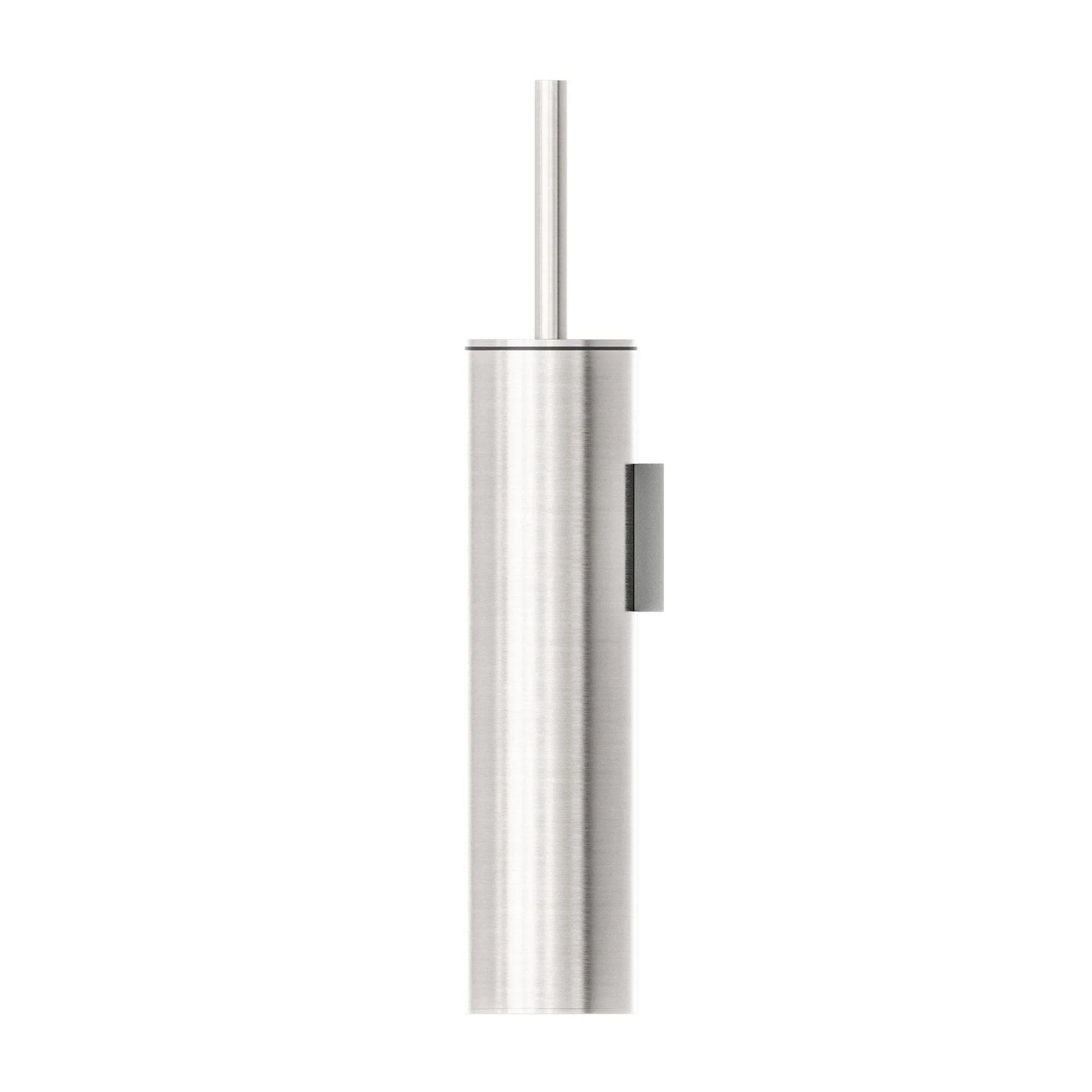 NERO MECCA TOILET BRUSH HOLDER BRUSHED NICKEL - Ideal Bathroom CentreNR1988BN