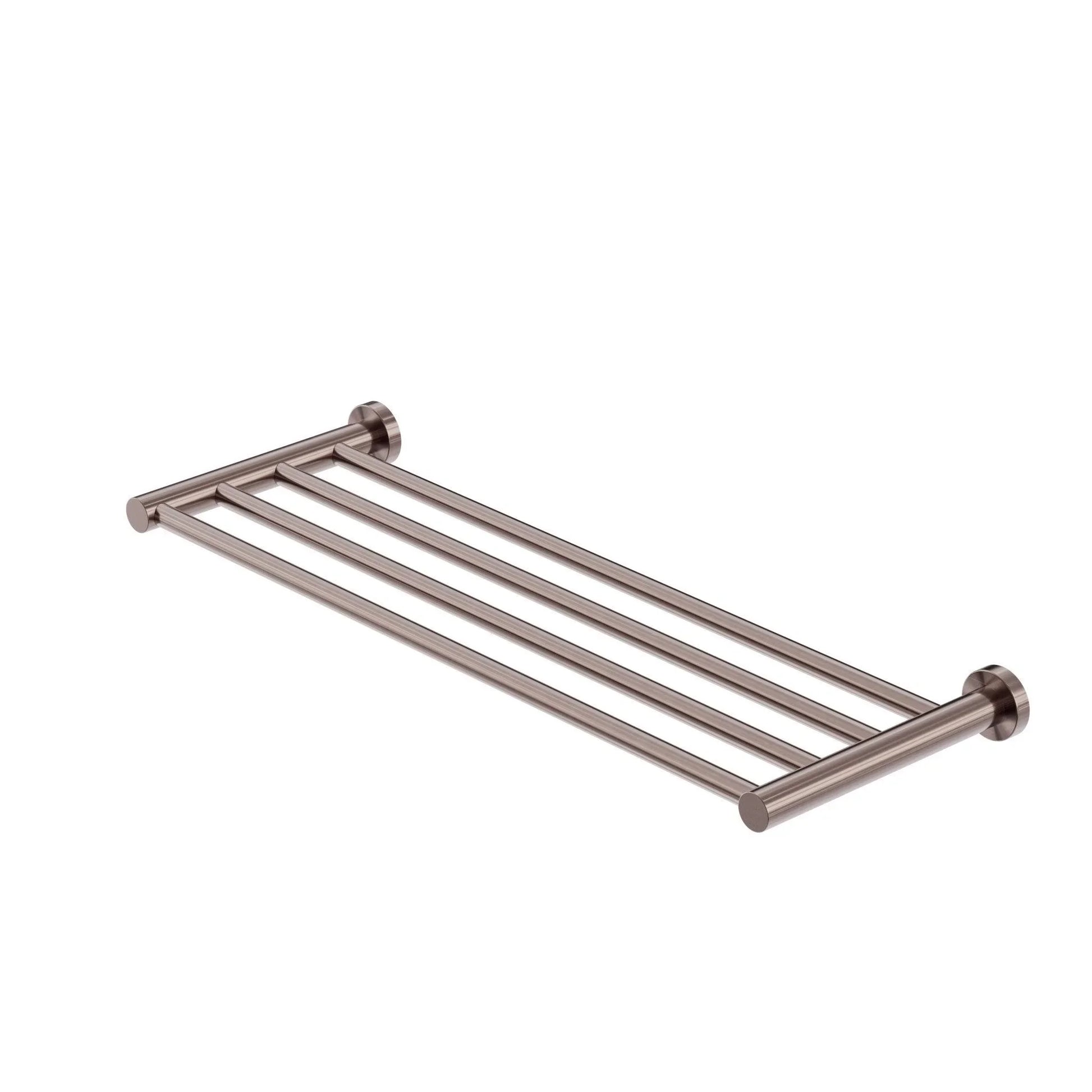 NERO MECCA TOWEL RACK BRUSHED BRONZE - Ideal Bathroom CentreNR1989BZ