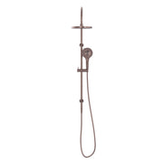 NERO MECCA TWIN SHOWER BRUSHED BRONZE - Ideal Bathroom CentreNR221905eBZ
