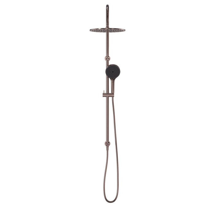 NERO MECCA TWIN SHOWER WITH AIR SHOWER II BRUSHED BRONZE - Ideal Bathroom CentreNR221905HBZ