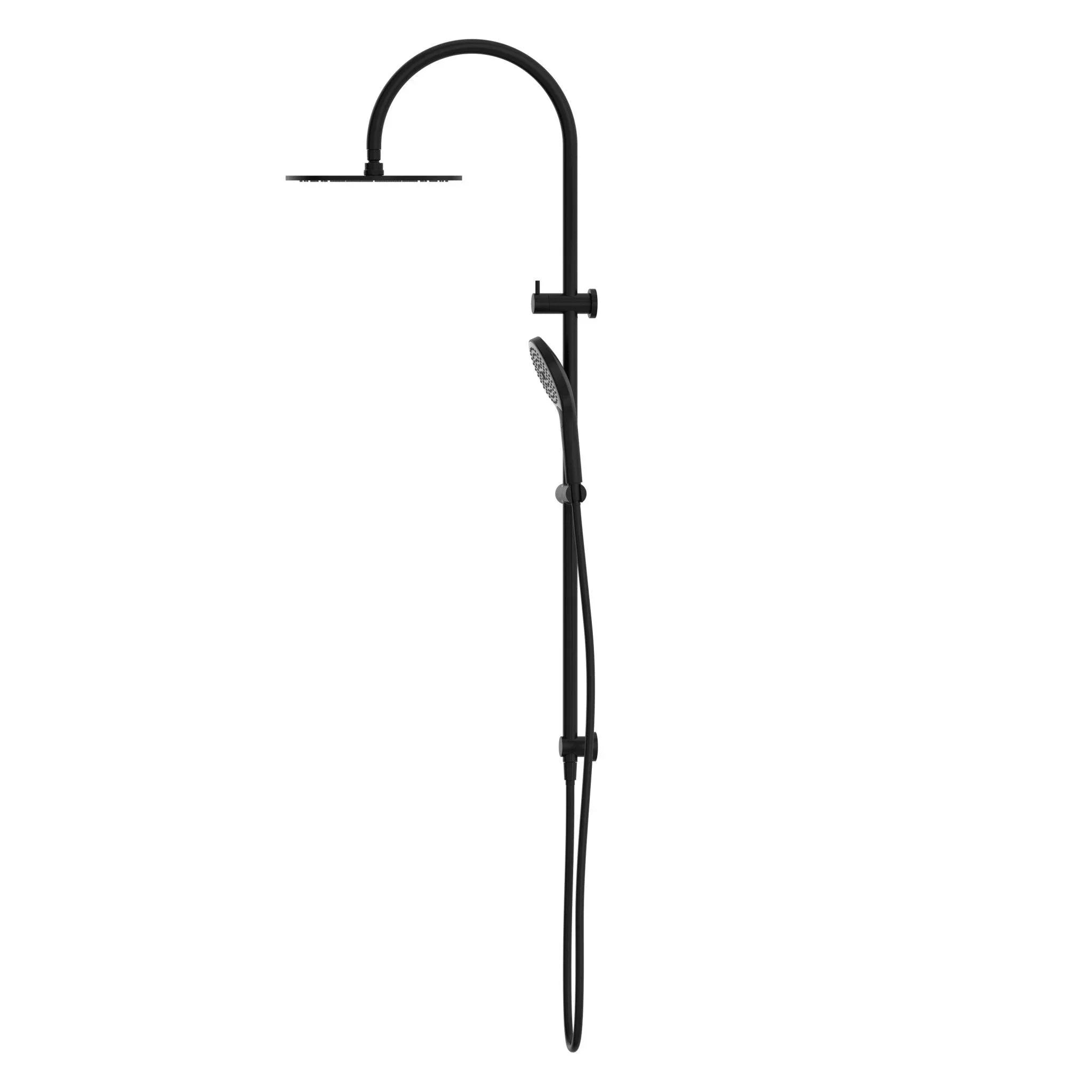 NERO MECCA TWIN SHOWER WITH AIR SHOWER II MATTE BLACK - Ideal Bathroom CentreNR221905HMB