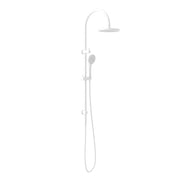 NERO MECCA TWIN SHOWER WITH AIR SHOWER MATTE WHITE - Ideal Bathroom CentreNR221905bMW