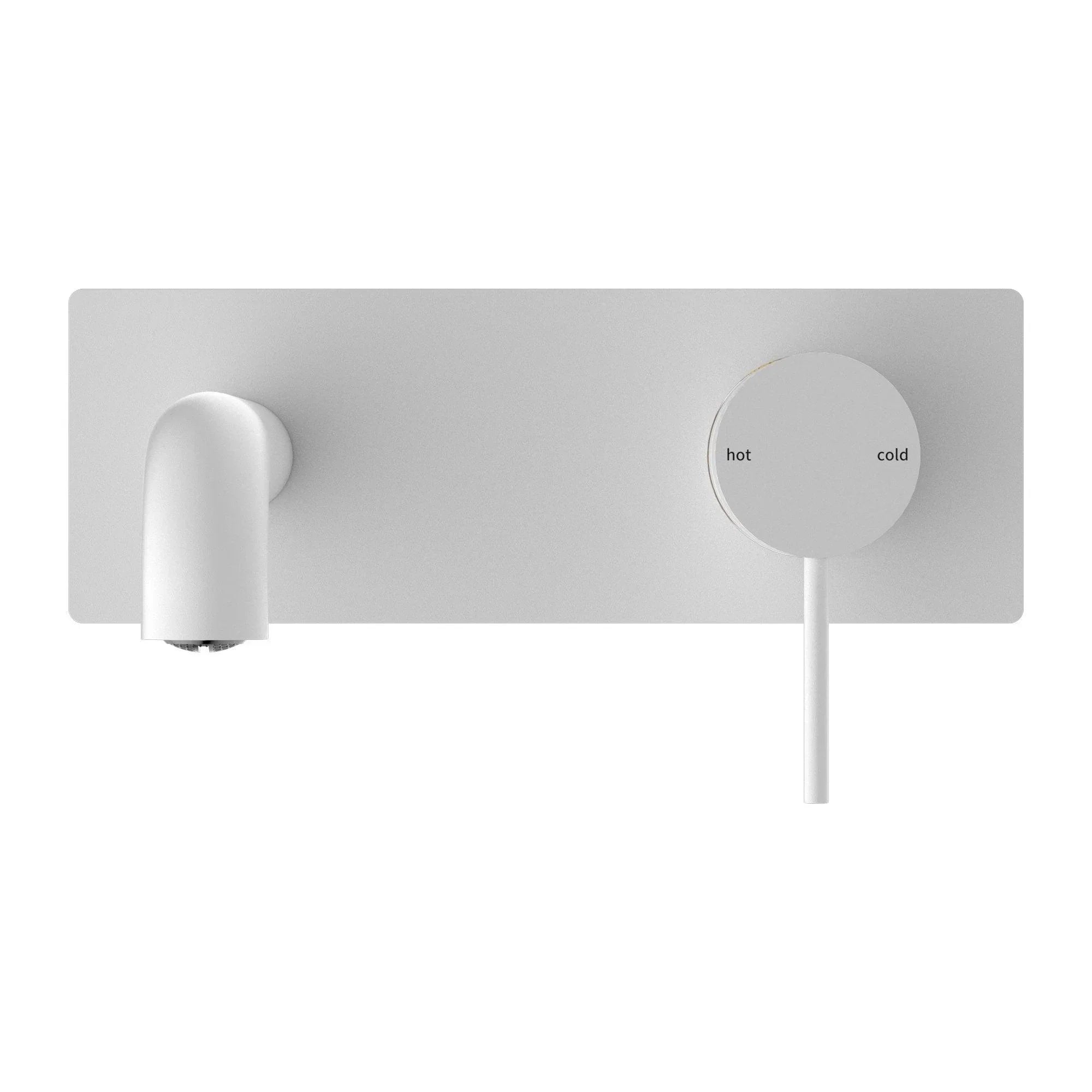 Nero Mecca Wall Basin/Bath Mixer - Ideal Bathroom CentreNR221910A160MWMatte White160mm