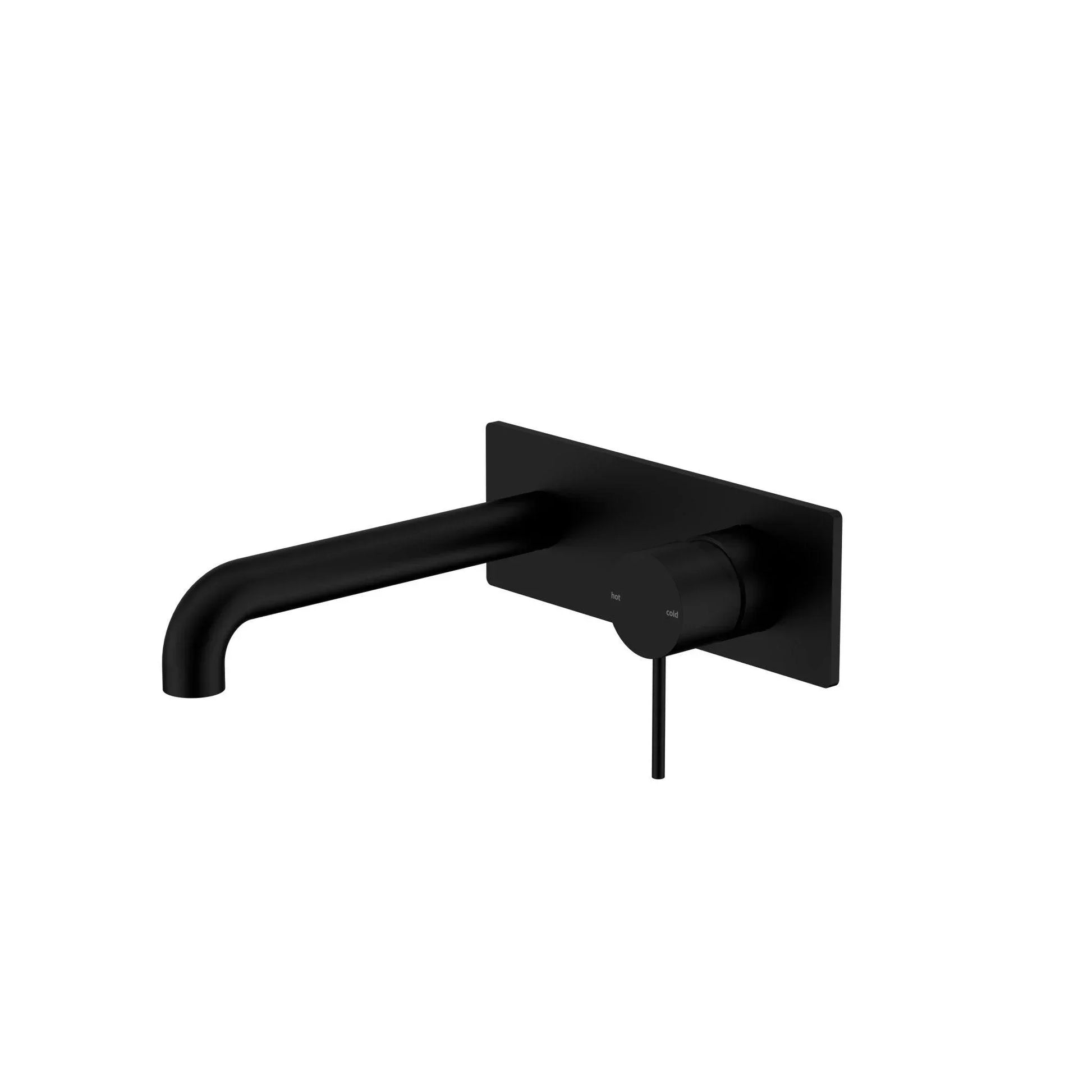 NERO MECCA WALL BASIN/BATH MIXER 185MM MATTE BLACK - Ideal Bathroom CentreNR221910A185MB