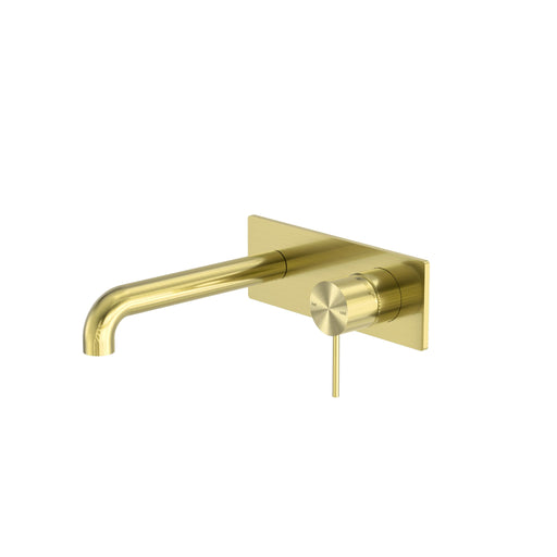 NERO MECCA WALL BASIN/BATH MIXER 230MM BRUSHED GOLD - Ideal Bathroom CentreNR221910A230BG