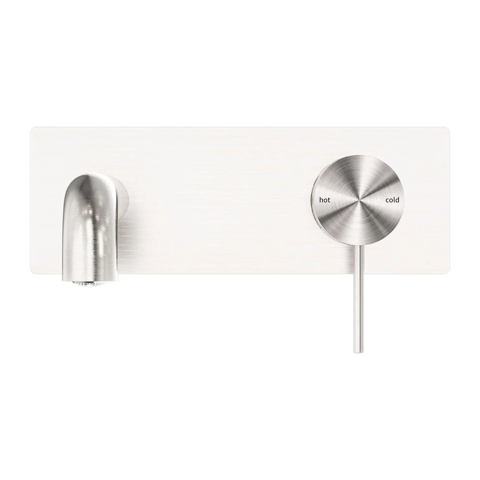 Nero Mecca Wall Basin/Bath Mixer - Ideal Bathroom CentreNR221910A160BNBrushed Nickel160mm