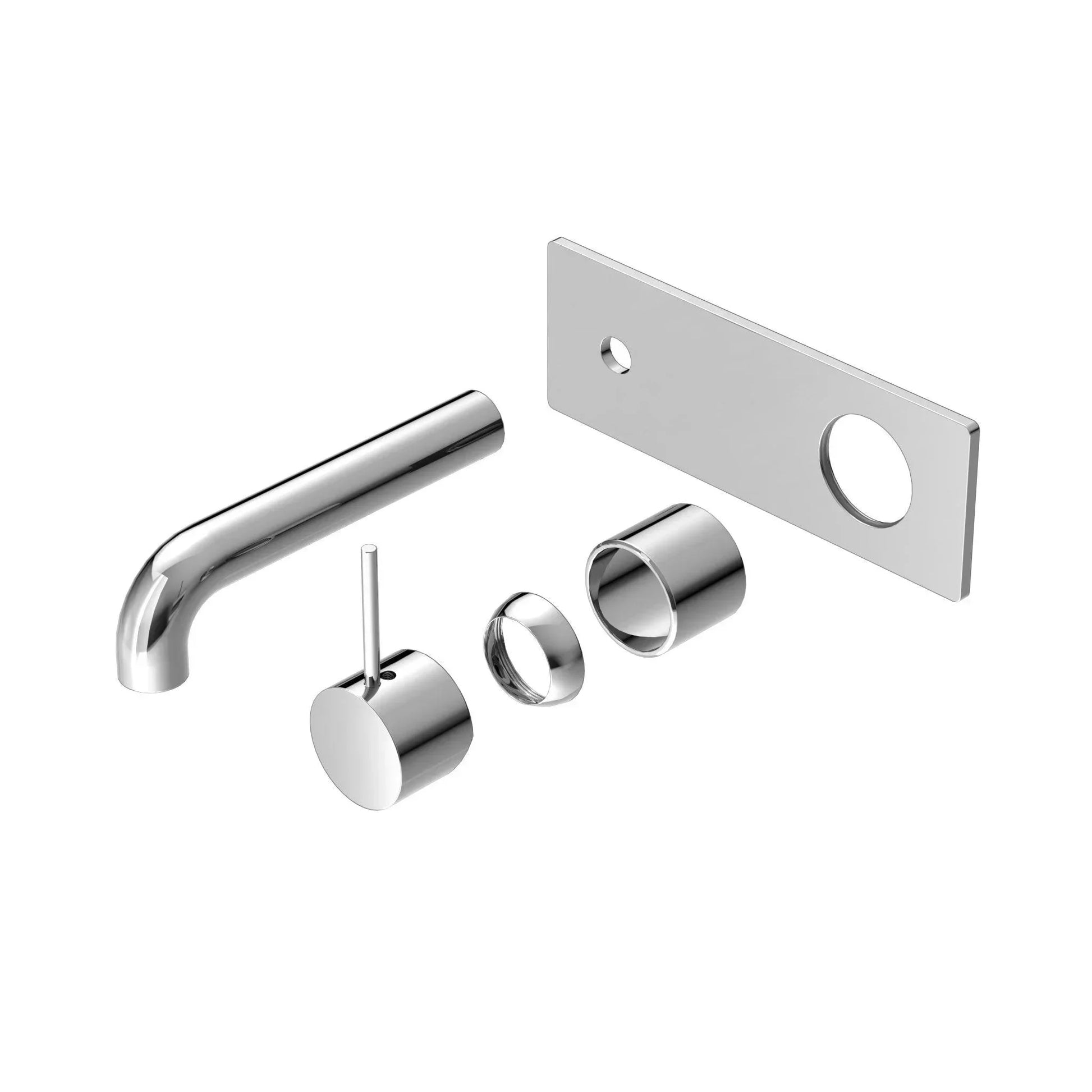 NERO MECCA WALL BASIN/BATH MIXER HANDLE UP 120MM TRIM KITS ONLY CHROME - Ideal Bathroom CentreNR221910B120TCH