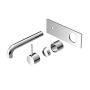 NERO MECCA WALL BASIN/BATH MIXER HANDLE UP 185MM TRIM KITS ONLY CHROME - Ideal Bathroom CentreNR221910B185TCH