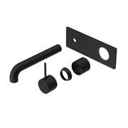NERO MECCA WALL BASIN/BATH MIXER HANDLE UP 260MM TRIM KITS ONLY MATTE BLACK - Ideal Bathroom CentreNR221910B260TMB