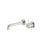 NERO MECCA WALL BASIN/BATH MIXER SEPARATE BACK PLATE HANDLE UP 120MM BRUSHED NICKEL - Ideal Bathroom CentreNR221910D120BN