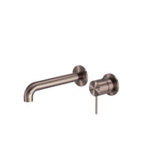 NERO MECCA WALL BASIN/BATH MIXER SEPARETE BACK PLATE 230MM BRUSHED BRONZE - Ideal Bathroom CentreNR221910C230BZ