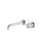 NERO MECCA WALL BASIN/BATH MIXER SEPARETE BACK PLATE HANDLE UP 230MM BRUSHED NICKEL - Ideal Bathroom CentreNR221910D230BN