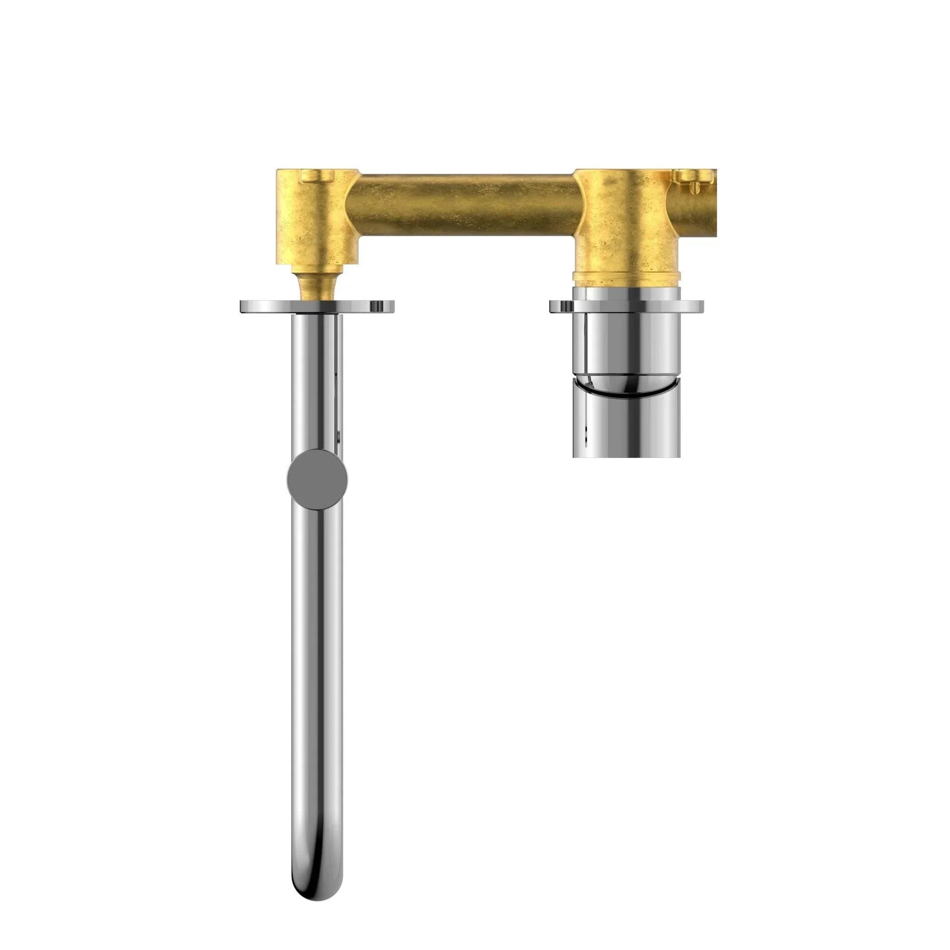 NERO MECCA WALL BASIN/BATH MIXER SWIVEL SPOUT 225MM CHROME - Ideal Bathroom CentreNR221910RCH