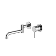 NERO MECCA WALL BASIN/BATH MIXER SWIVEL SPOUT 225MM CHROME - Ideal Bathroom CentreNR221910RCH