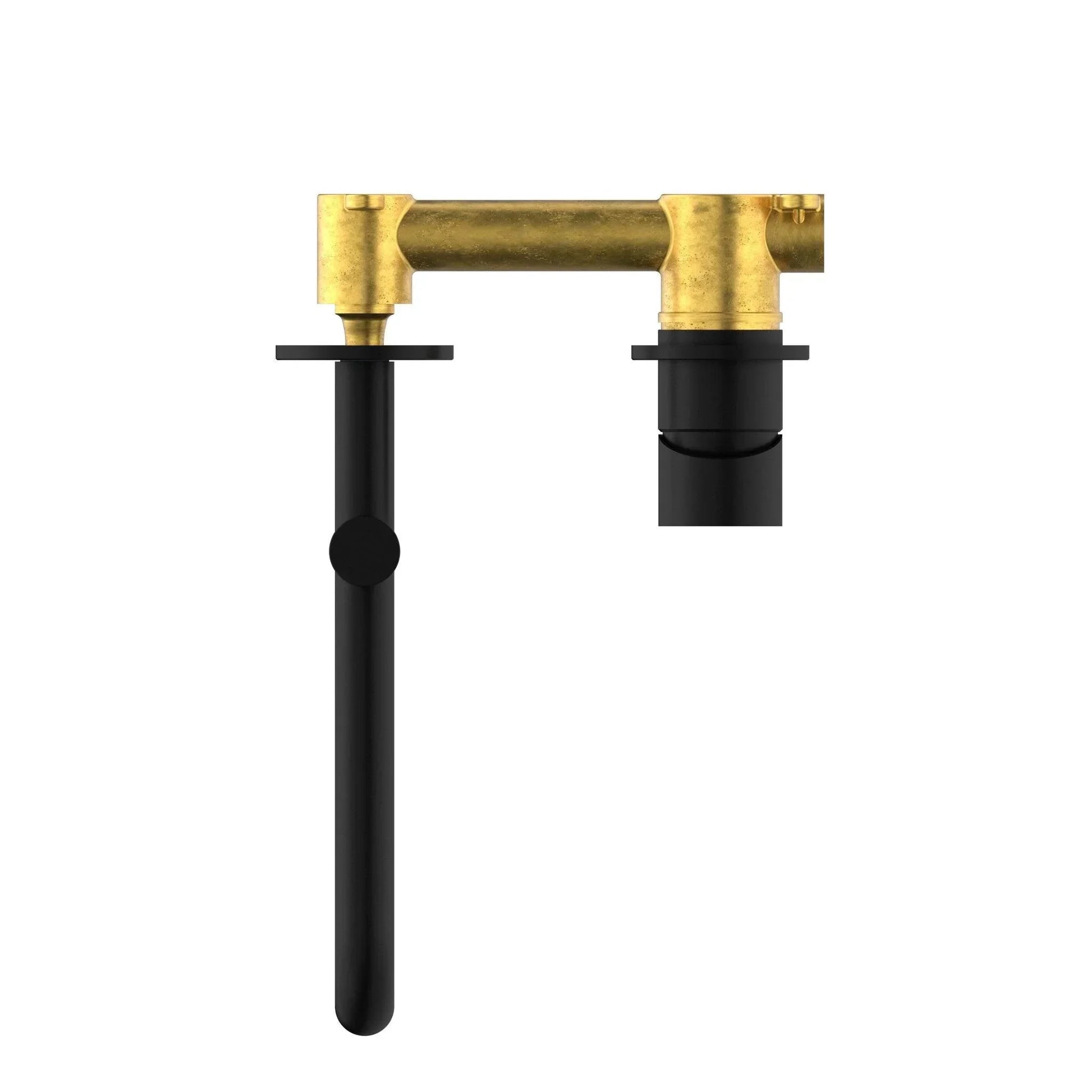 NERO MECCA WALL BASIN/BATH MIXER SWIVEL SPOUT 225MM MATTE BLACK - Ideal Bathroom CentreNR221910RMB