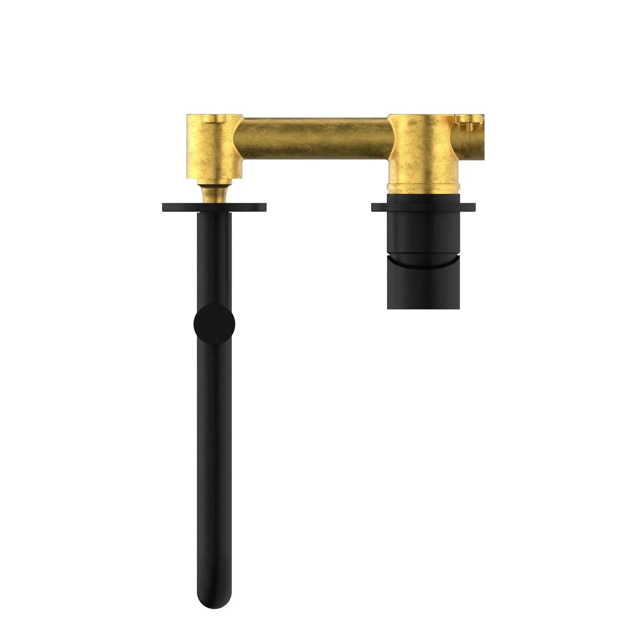 NERO MECCA WALL BASIN/BATH MIXER SWIVEL SPOUT 225MM MATTE BLACK - Ideal Bathroom CentreNR221910RMB