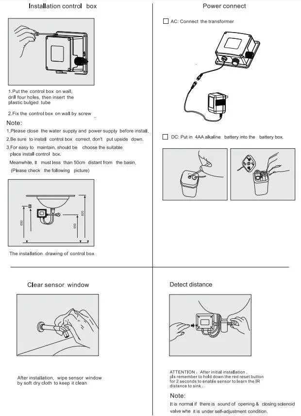 NERO MECCA WALL MOUNT SENSOR TAP MATTE WHITE - Ideal Bathroom CentreNR401MW