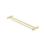 NERO NEW MECCA DOUBLE TOWEL RAIL 600MM BRUSHED GOLD - Ideal Bathroom CentreNR2324dBG